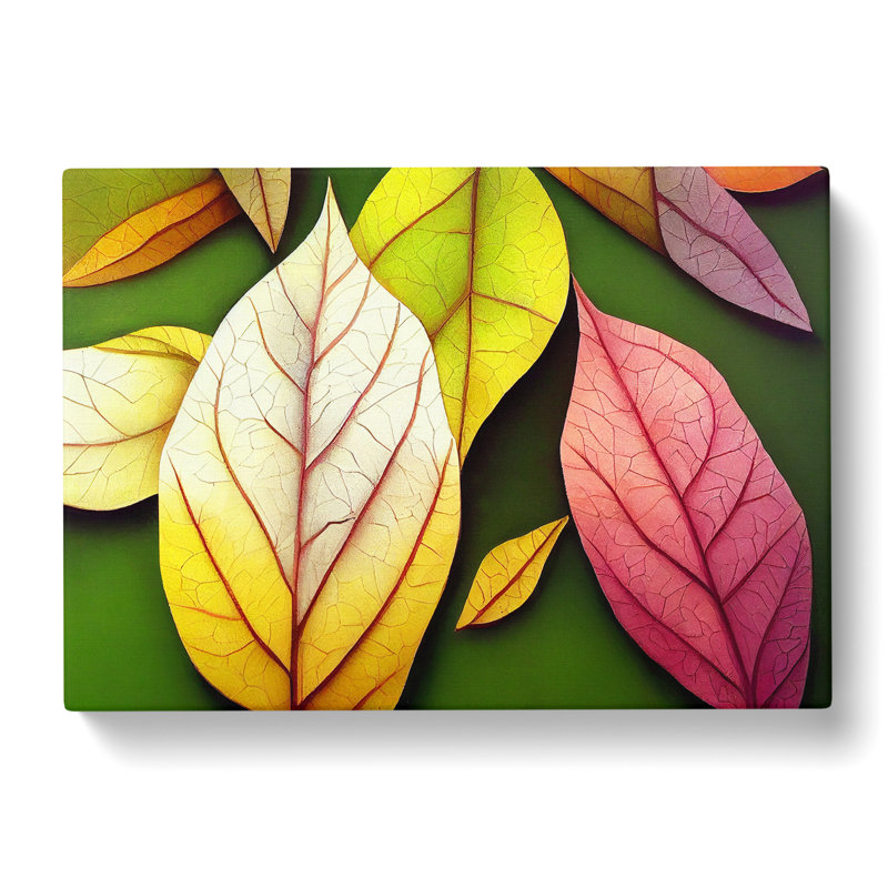 Selection Of Leaves - Wrapped Canvas, 35cm H x 50cm W x 3cm D