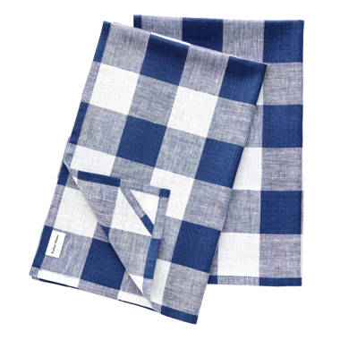 FORTUNE 8 10 Piece Kitchen Towel Set, 100% Cotton Stripes & Plaids, 17 x  27