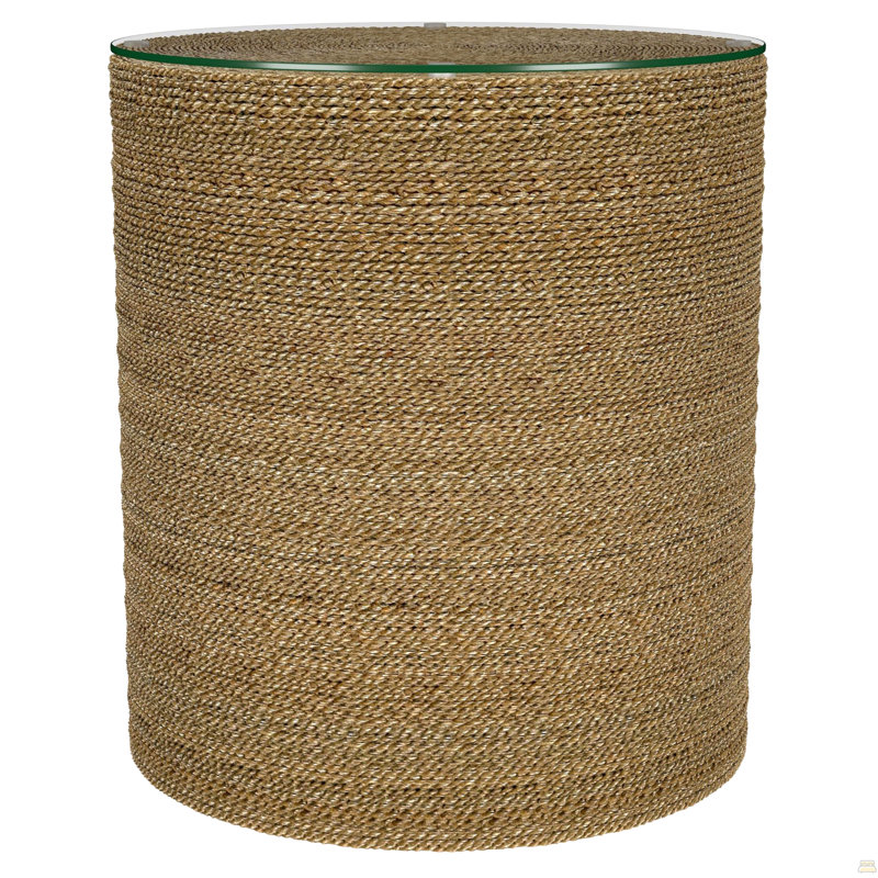 Burma Light Brown Round Side Table