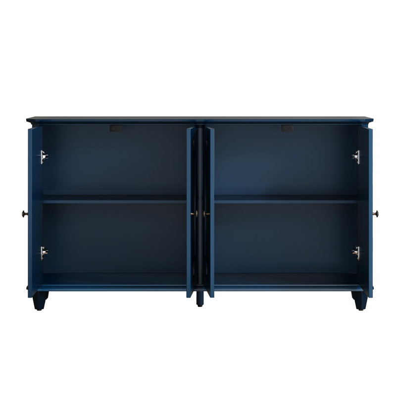 Buffet 4 portes Farmed, Bleu