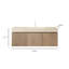 Ensemble de meuble-lavabo mural simple 48 po avec pierre frittée 48 po