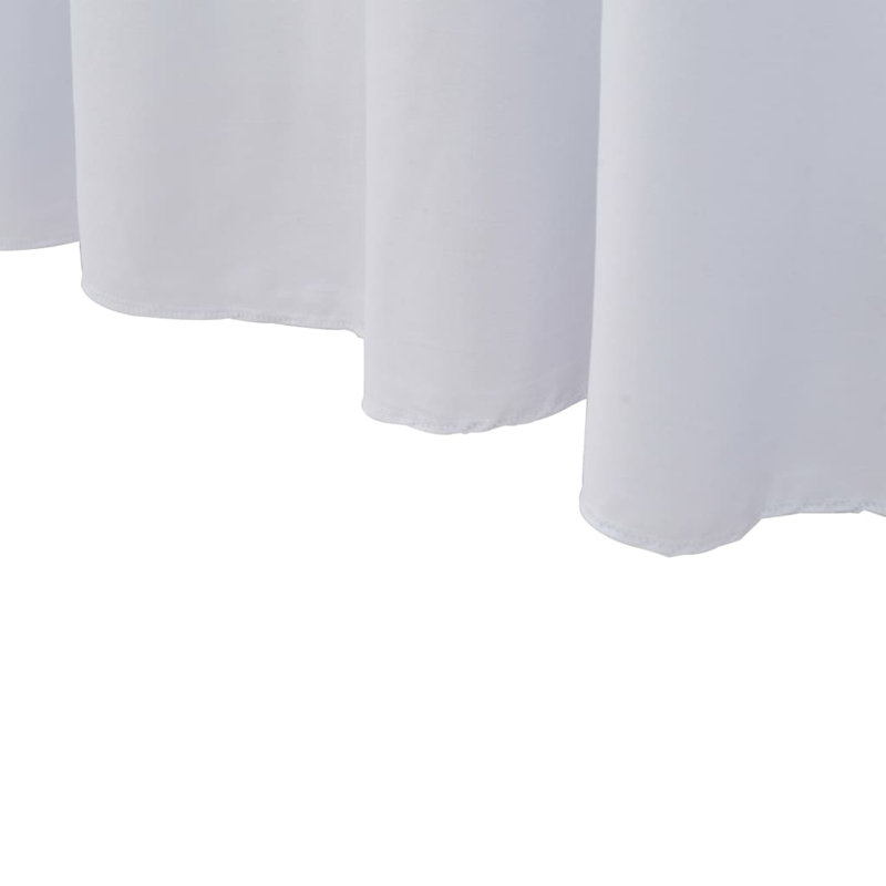 Stretch Tablecloth with Skirt, White