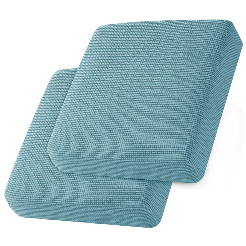 Housse pour causeuse à coussins carrés Allington, Bleu acier