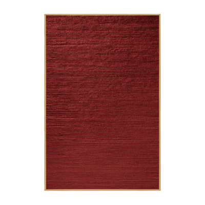 Machine Washable Solid Brown Area Rug