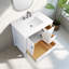 Meuble-lavabo 36 po avec plateau en quartz blanc Philant-2093080456