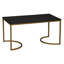 Table basse Halfmoon en chêne noir et fer doré-1140927564