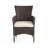 Clementine Outdoor Multibrown PE Wicker Dining Chairs  Set Of 2