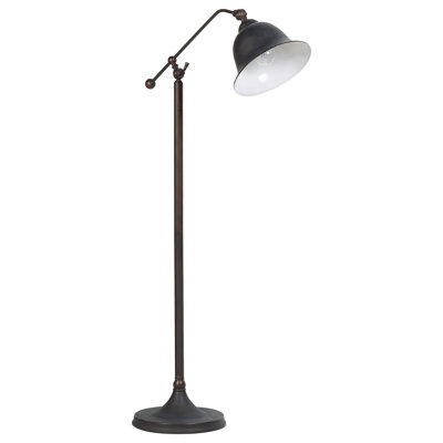 Lampe sur pied cloche en bronze Madère