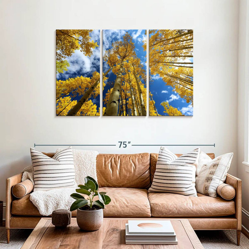 Harnek Gold Leafed Aspens, 36" H x 57" W
