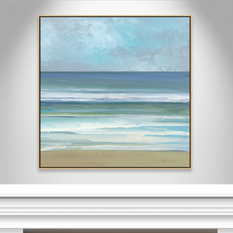 «Gentle Waves II» par Sally Swatland, H 46,5 po x l 46,5 po, Flotteur naturel