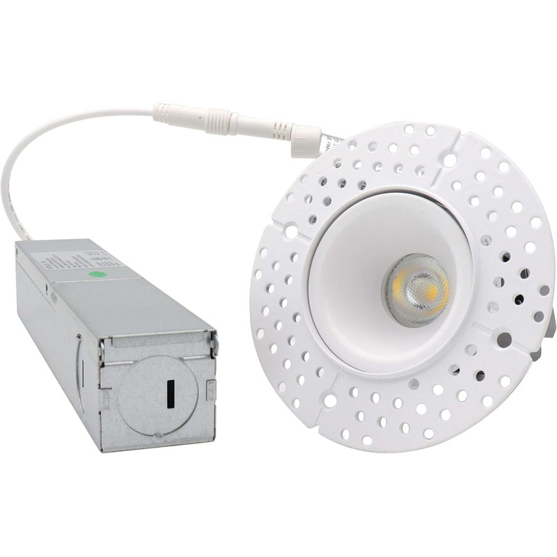 Ensemble d'éclairage encastré standard 1 po à intensité variable et homologué IC
