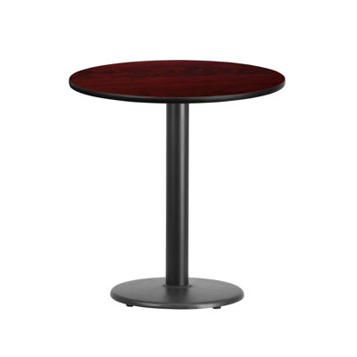 Jamey 24'' Round Laminate Table Top with 18'' Round Bar Height Table Base