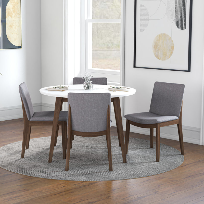 Ensemble repas pour 4 personnes Dehatte, Gris clair