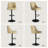 360-Degree Rotatable Faux Leather Bar Stool With Button Stitching-116087022