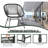 Ava-Sophia 2 - Person Wicker Patio Dining Set with Round Table