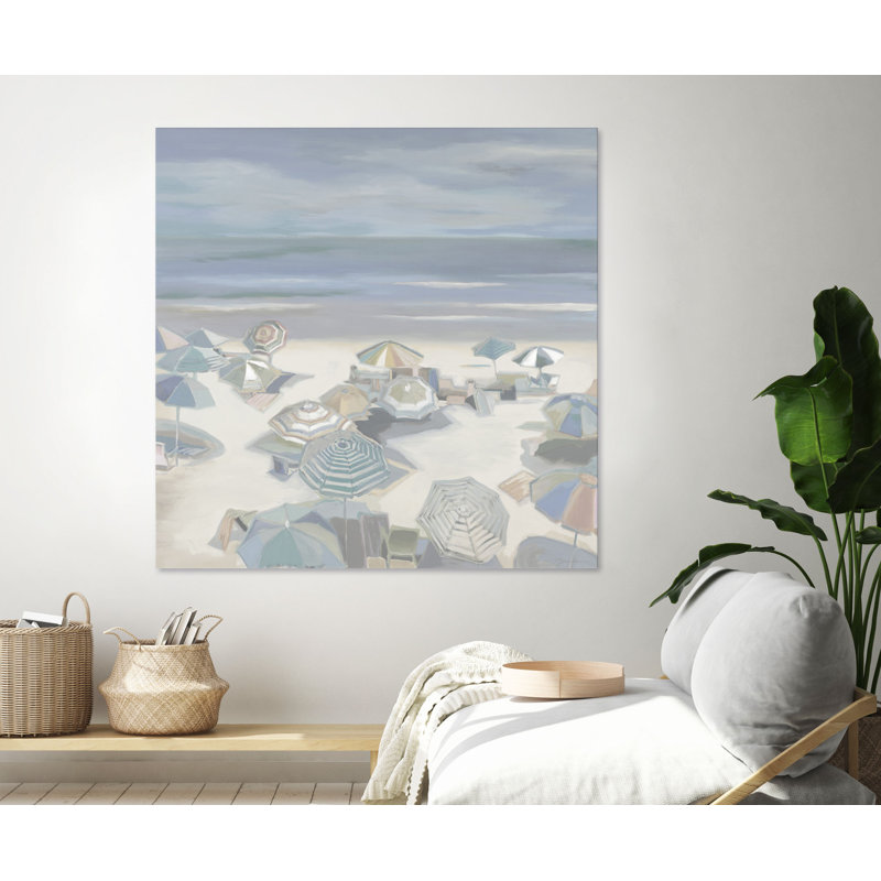 «Beach Party» par Liz Jardine, reproduction d'art sur toile tendue, H 84 po x l 84 po x P 1,5 po