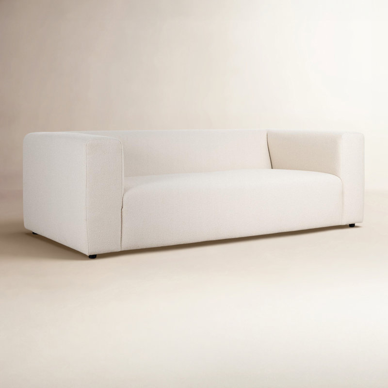 Lawndale Sofa-89"-Napa Sandstone, Fayette Cloud
