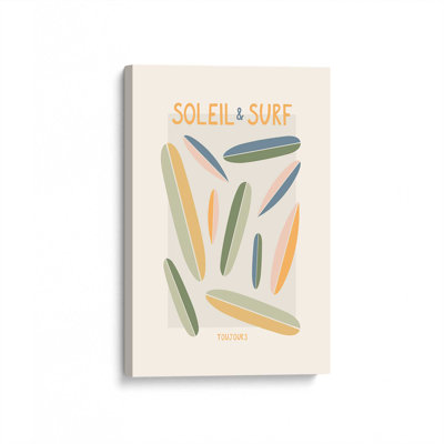 «Soleil Surf Toujours» par Garima Dhawan, reproduction d'art sur toile