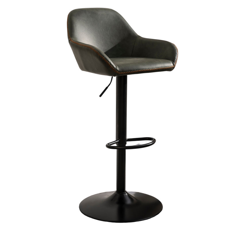 Upholstered Adjustable Height Counter Stool
