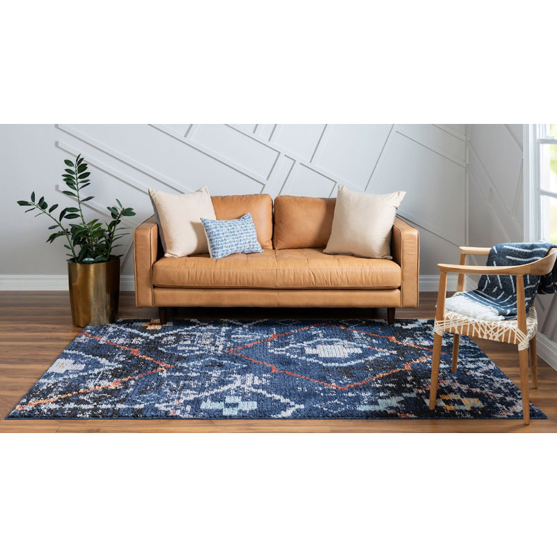 Victorville Abstract Indoor Rug, Rectangle 4' x 6'