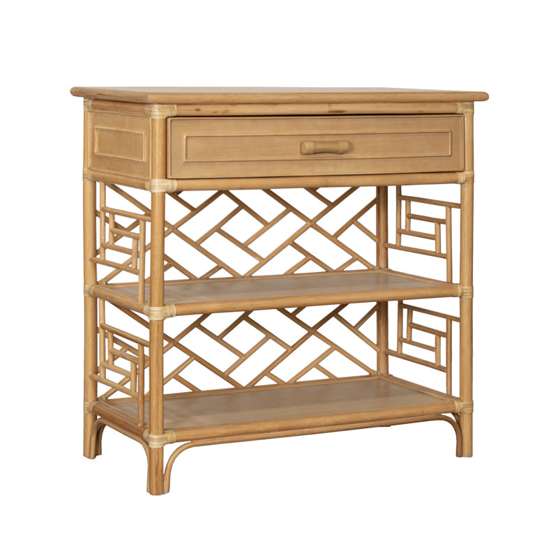 Chippendale Queen Headboard And Nightstand Set - Natural, Pieces Included: 3 Pcs: Headboard, 2 Nightstands, , Tan, Queen
