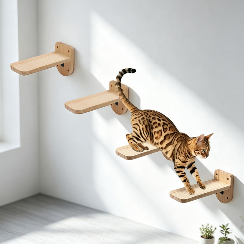 4 pièces pour escaliers muraux pour chat