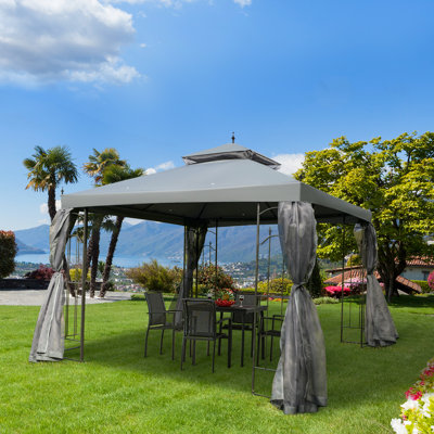 Lundell 3m x 3m Metal Patio Gazebo