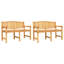 Arrowsic 4 - Person Teak Patio Dining Set with Rectangular Table