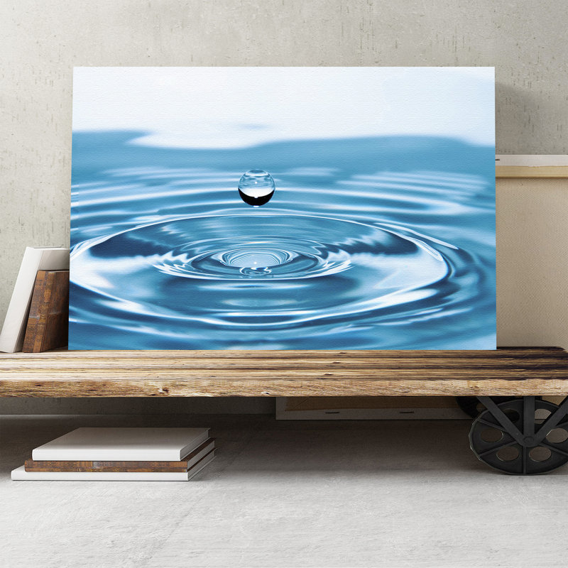 Drop of Water Rain - Wrapped Canvas, 40cm H x 60cm W