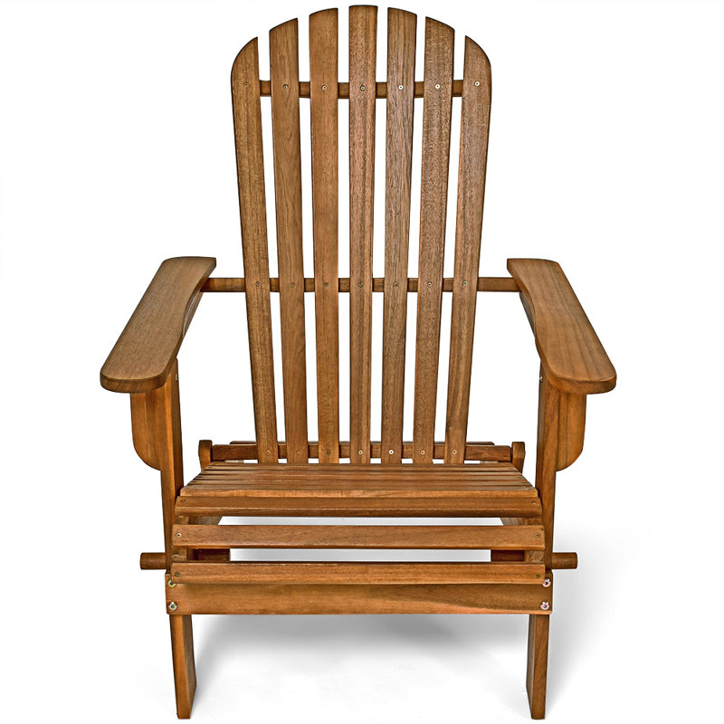 Theodosius Acacia Foldable Outdoor Adirondack Chair
