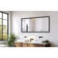 Miroir de salle de bain rectangulaire surdimensionné de 60 po x 30 po avec cadre rectangulaire-280972673-280972672