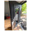 Porte d'entrée extérieure prémontée en acier Ballucio 6044 Gris Graphite, 2 fenêtres latérales et supérieures, inserts en acier inoxydable, style moderne, peinte, dimensions : L 14 + 36 + 14 x H 80 + 16, ouverture à droite vers l'intérieur-109403960-109403959