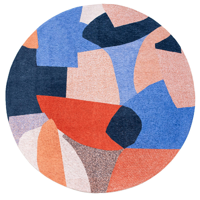 Abstract Recycled P.E.T Area Rug, Round 240cm