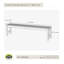 Banc de douche en teck-118913758