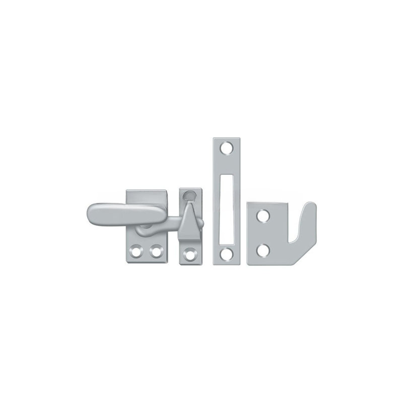 Hardware, 1.3" H x 1.5 W x 0.5" D, Brushed Chrome
