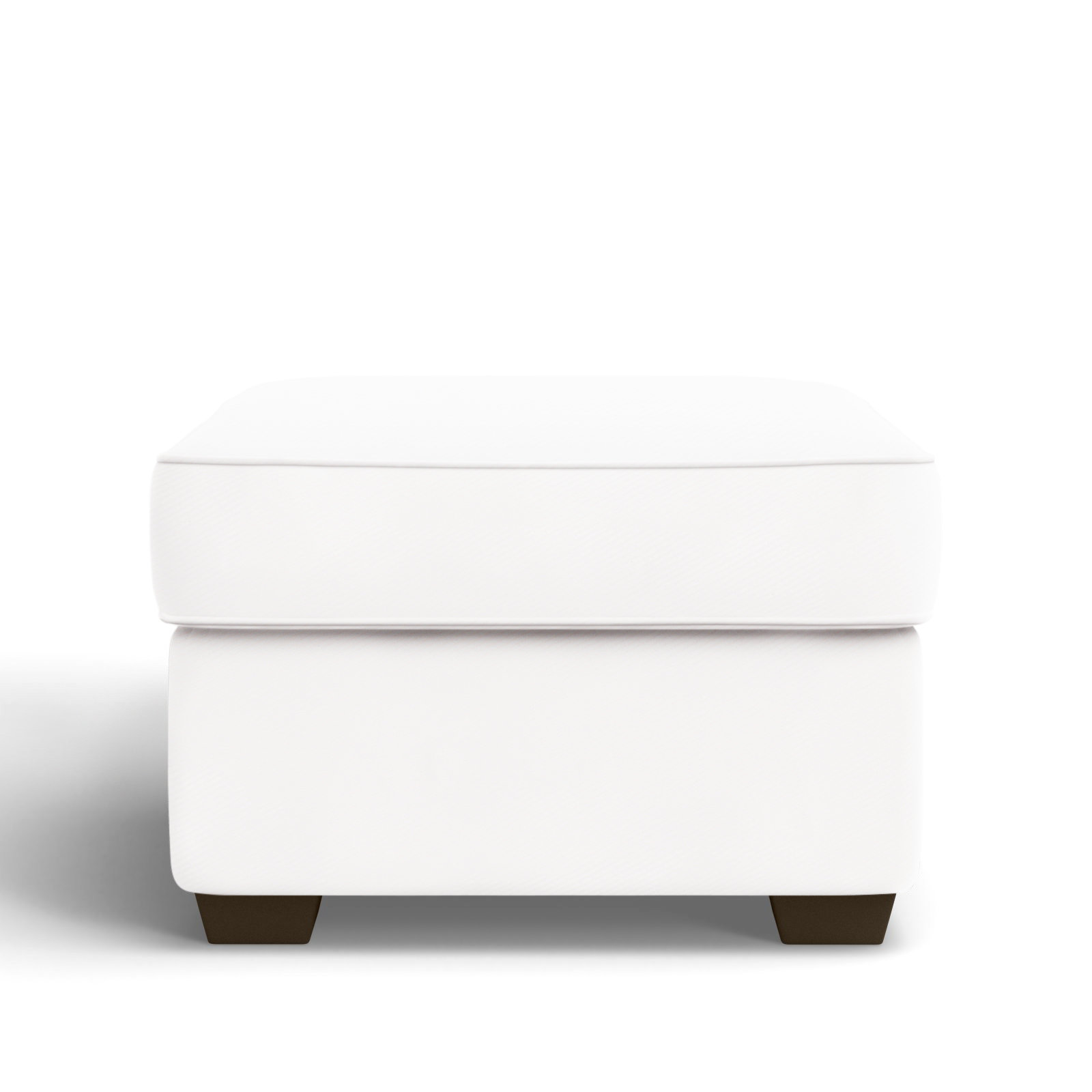Gemi 29" Ottoman, Classic Bleach White