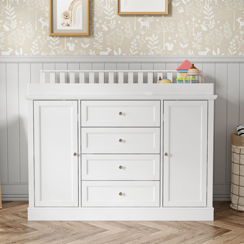 Commode à langer moderne avec rangement solide