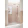 Stellar 48 in. x 78 in. Fully Frameless 3 Panel Inline Hinge Shower Door