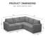Ensemble de canapé modulaire en L Aubade avec canapé-lit escamotable-955490945
