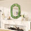 Briahna Glass Oval Wall Mirror-1164902784