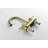 4 Inch 2 Handle Centerset Lead-Free Bathroom Faucet, Swivel Spout With Copper Pop Up Drain And 2 Water Supply Lines