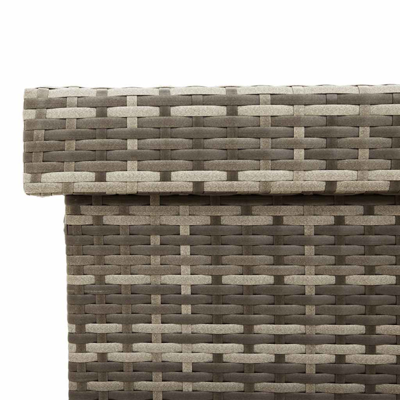 Boîte de rangement pour patio avec roulettes 63 po x 21,7 po x 29,5 po Vidaxl, Gris
