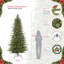 9' Lighted Artificial Fir Christmas Tree