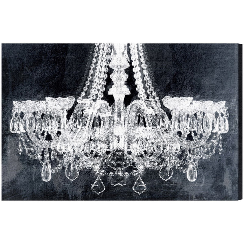 «Fashion and Glam Breakfast at Tiffany's Chandelier», reproduction sur toile tendue, H 16 po x l 24 po, Toile tendue