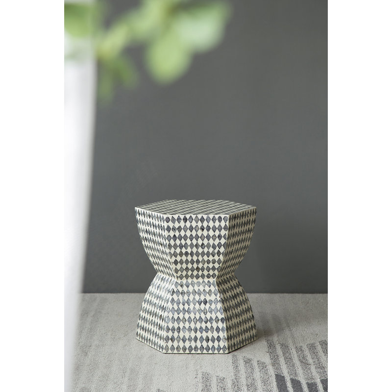 Hexagonal End Table, Accent Side Table