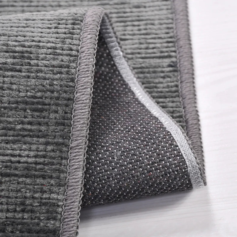 Tapis en polyester moderne antidérapant Hanzade facile à nettoyer, 6,5 pi x 9,5 pi