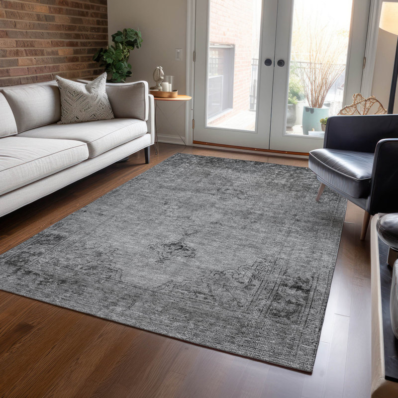Tapis résistant aux taches lavable à la machine avec envers antidérapant, Rectangle 9 pi x 12 pi