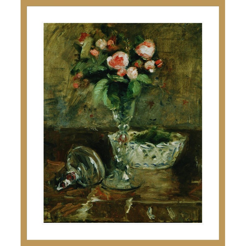 Roses by Berthe Morisot - Giclee Print, 28.76" H x 41.5" W