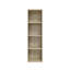 41,81 po Bibliothèque étagère haute en bois de chêne naturel à 4 tablettes-2114525269-2114525274