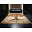 Tapis brun doux et moelleux au look rustique de style campagnard en chêne-1301244434